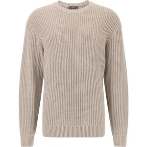 Boggi Milano - Trui - Sand - Knitwear - Lange Mouw