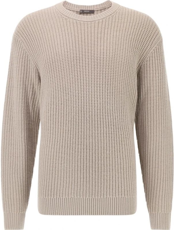 Boggi Milano - Trui - Sand - Knitwear - Lange Mouw