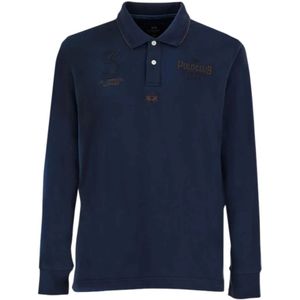 La Martina, Heren, Tops, Blauw, Maat: 3XL Piqué,