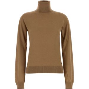 Dolce & Gabbana, Dames, Truien, Bruin, Maat: XS Kasjmier,