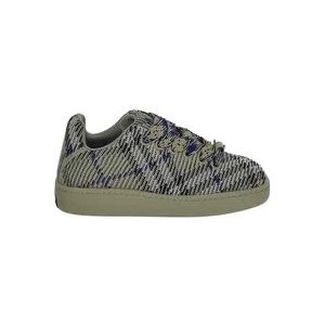 Burberry Check Knit Box Sneakers , Multicolor , Dames , Maat: 38 EU