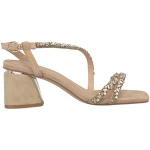 Alma EN Pena, Dames, Schoenen, Beige, Maat: 37 EU Leer,