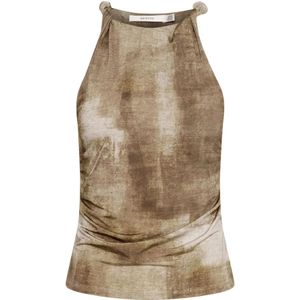 Gestuz, Dames, Tops, Bruin, Maat: L Denim,