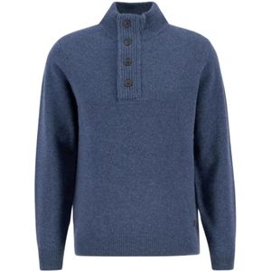 Barbour, Heren, Truien, Blauw, Maat: XL Wol,