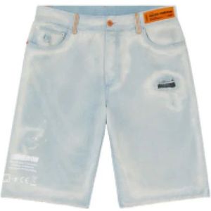 Heron Preston, Heren, Korte broeken, Blauw, Maat: W32 Denim,