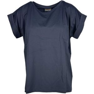 Save The Duck, Dames, Tops, Blauw, Maat: M Nylon,