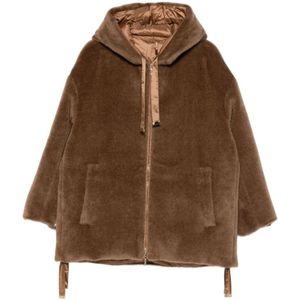 Max Mara, Dames, Jassen, Beige, Maat: XS Wol,