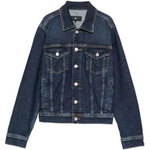 7 For All Mankind, Dames, Jassen, Blauw, Maat: L Katoen,