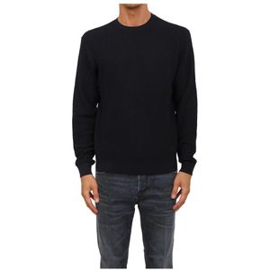 Emporio Armani, Heren, Truien, Blauw, Maat: S Wol,