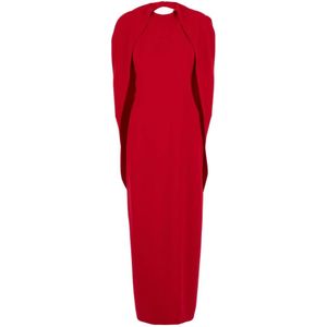 Alberta Ferretti, Dames, Jurken, Rood, Maat: XS Viscose,