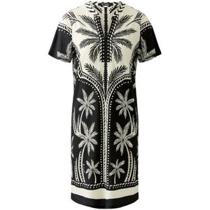 Miss Lagotte, Dames, Jurken, Veelkleurig, Maat: S Poliester,