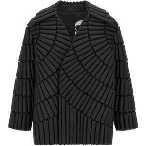 Raxxy, Heren, Jassen, Zwart, Maat: M Leer,