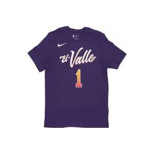 Nike NBA City Edition Essential Tee Devin Broker Phosun , Purple , Heren , Maat: S