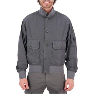 C.p. Company, Heren, Jassen, Grijs, Maat: XL Nylon,