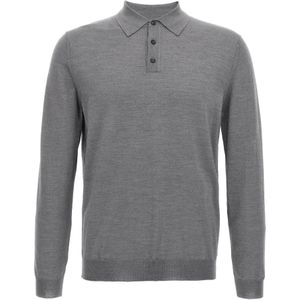 Zanone, Heren, Tops, Grijs, Maat: M Wol,