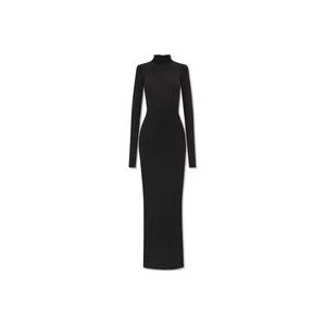 Balenciaga Geribbelde jurk , Black , Dames , Maat: M
