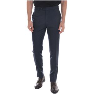 Canali, Heren, Broeken, Blauw, Maat: 4XL Wol,