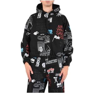 Arte Antwerp, Heren, Sweatshirts & Hoodies, Zwart, Maat: XL Denim,