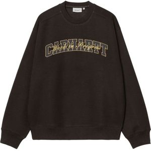 Carhartt Wip, Heren, Sweatshirts & Hoodies, Bruin, Maat: M Katoen,