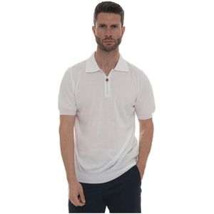 Kiton, Heren, Tops, Wit, Maat: XL Katoen,