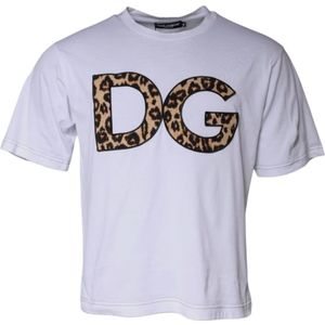 Dolce & Gabbana, Heren, Tops, Wit, Maat: XL Katoen,