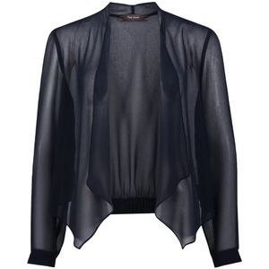 vera mont, Dames, Jassen, Blauw, Maat: 4XL Chiffon,