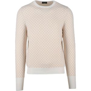 Drumohr, Heren, Truien, Wit, Maat: 2XL Kasjmier,
