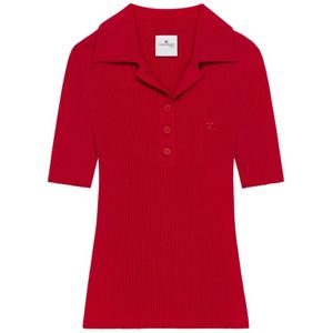 Courrèges, Dames, Tops, Rood, Maat: M Viscose,