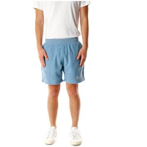 Pleasures, Heren, Korte broeken, Blauw, Maat: S Fleece,