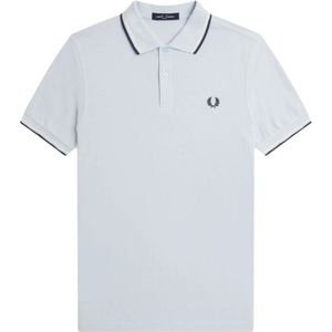 Fred Perry, Heren, Tops, Blauw, Maat: M Katoen,