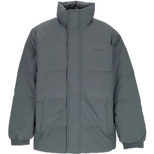 Carhartt Wip, Heren, Jassen, Grijs, Maat: S Poliester,