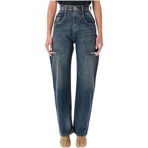 Maison Margiela, Dames, Jeans, Blauw, Maat: XS Katoen,