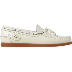 Valentino Garavani, Heren, Schoenen, Beige, Maat: 39 EU Leer,