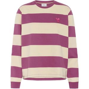 SAINT TROPEZ - MajsaSZ - Sweatshirt - Ecru/Roodviolet