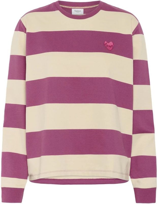 SAINT TROPEZ - MajsaSZ - Sweatshirt - Ecru/Roodviolet