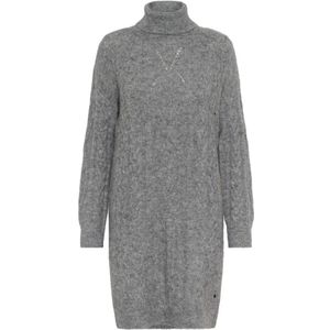 Cream, Dames, Jurken, Grijs, Maat: XL Leer,