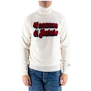 MC2 Saint Barth, Heren, Truien, Wit, Maat: S Wol,