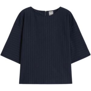 MM - KAYA - Blouseshirt - Viscosemix - Relaxed Fit - Krijtstreep