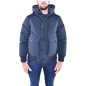 Woolrich Waterdichte Polar Bomberjas , Blue , Heren , Maat: M