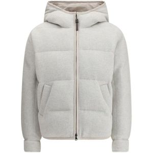 Brunello Cucinelli, Dames, Jassen, Grijs, Maat: S Viscose,