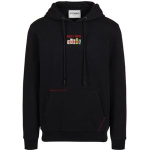 Iceberg, Heren, Sweatshirts & Hoodies, Zwart, Maat: M Katoen,