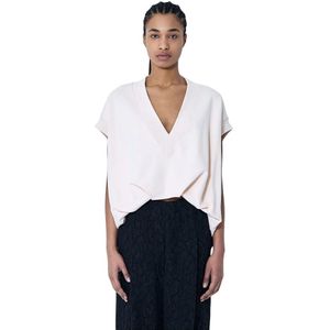 Dries Van Noten, Dames, Tops, Beige, Maat: L Katoen,