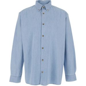 A.p.c. - Overhemd - Blauw - 100% Katoen