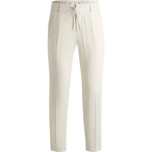 Hugo, Heren, Broeken, Wit, Maat: 2XL Linnen,