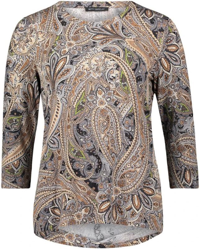Betty Barclay - Paisley Print Elegant Shirt - Grijs - Dames
