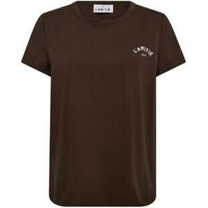 Haute L'Amitié, Dames, Tops, Bruin, Maat: XS Katoen,