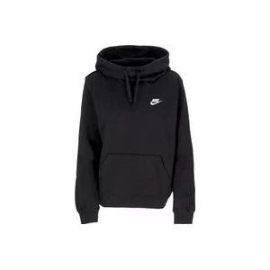 Nike Sportswear Club Funnel-Neck Hoodie , Black , Dames , Maat: L