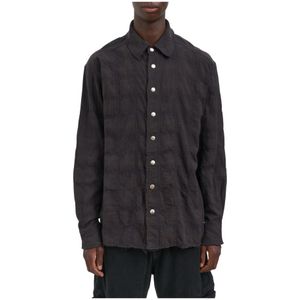 Andrea Ya’aqov, Heren, Overhemden, Bruin, Maat: S