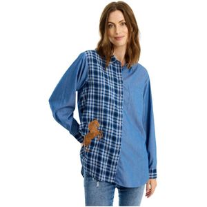 IN Front, Dames, Blouses & Shirts, Veelkleurig, Maat: S