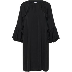 Saint Tropez, Dames, Jurken, Zwart, Maat: L